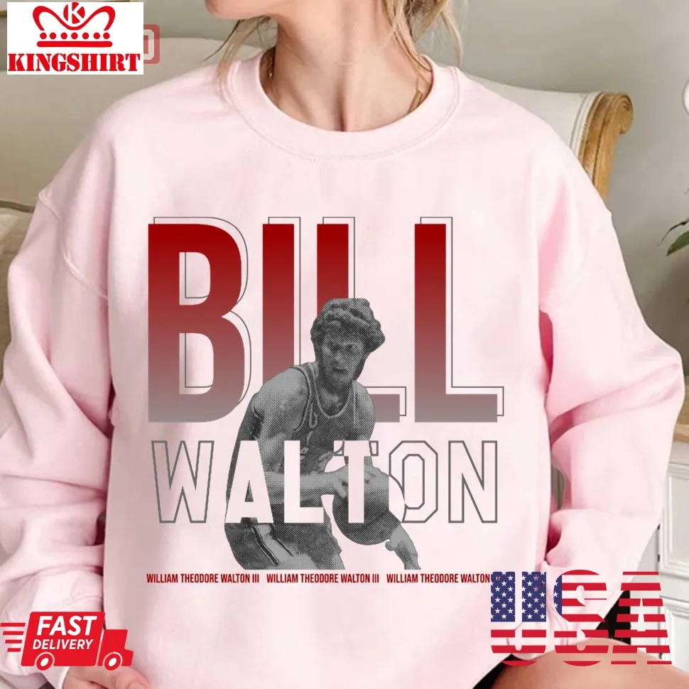 Bill Walton Graphic Unisex Sweatshirt Size up S to 4XL