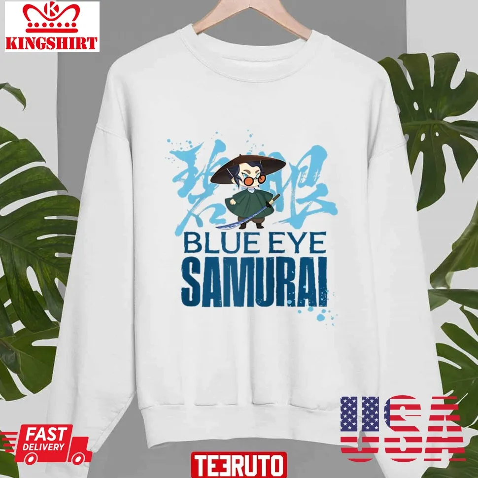Blue Eye Samurai Design Unisex T Shirt Plus Size