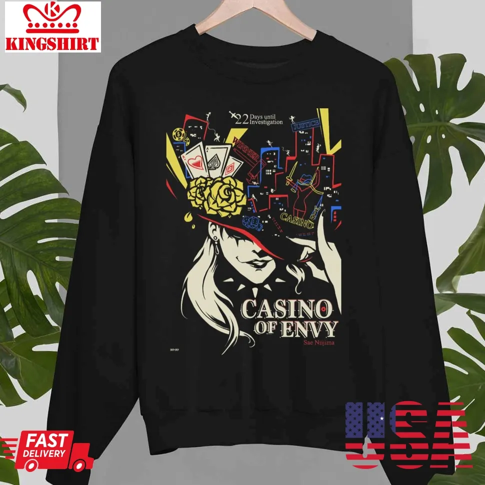 Casino Of Envy Persona 5 Unisex Sweatshirt Plus Size