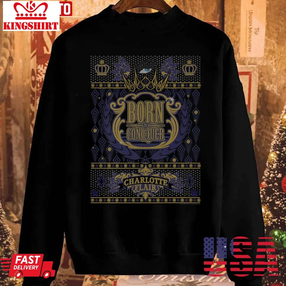 Charlotte Flair Christmas Ugly Unisex Sweatshirt Plus Size