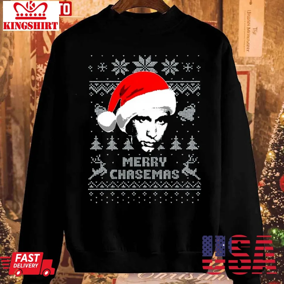 Chevy Chase Merry Chasemas Christmas Unisex Sweatshirt Plus Size