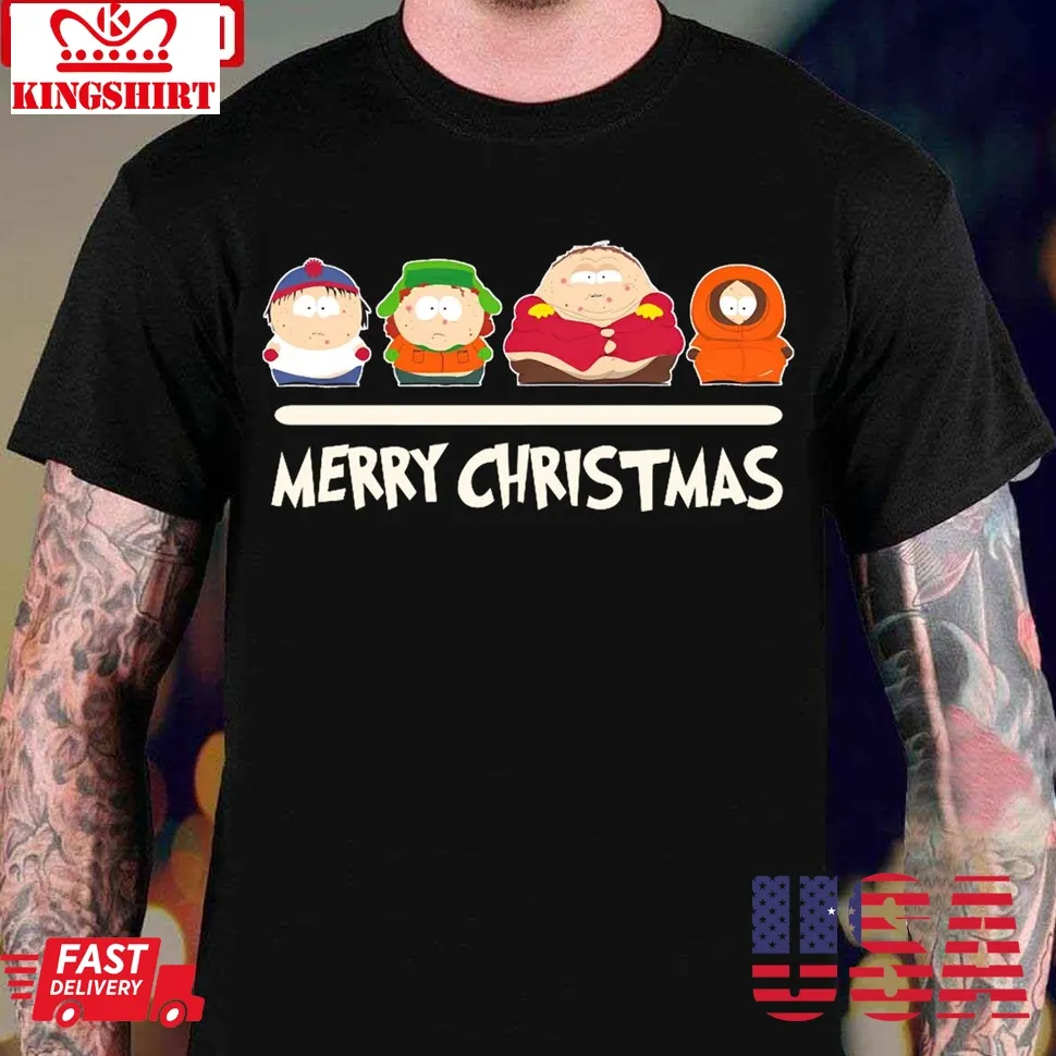 Christmas Characters South Park Unisex T Shirt Size up S to 4XL