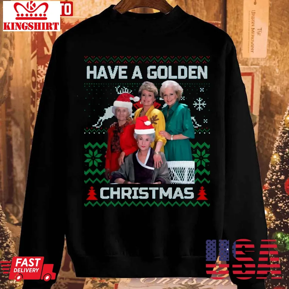 Christmas Golden Girls Christmas Unisex Sweatshirt Size up S to 4XL