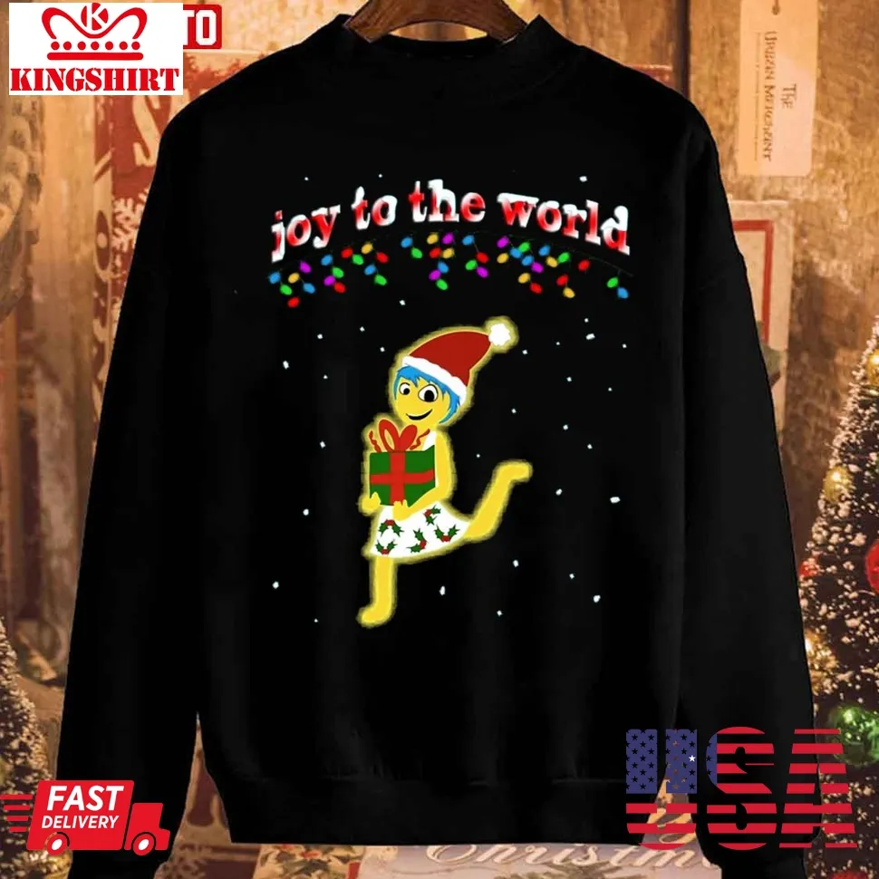 Christmas Joy To The World Inside Out Holiday Unisex Sweatshirt Unisex Tshirt