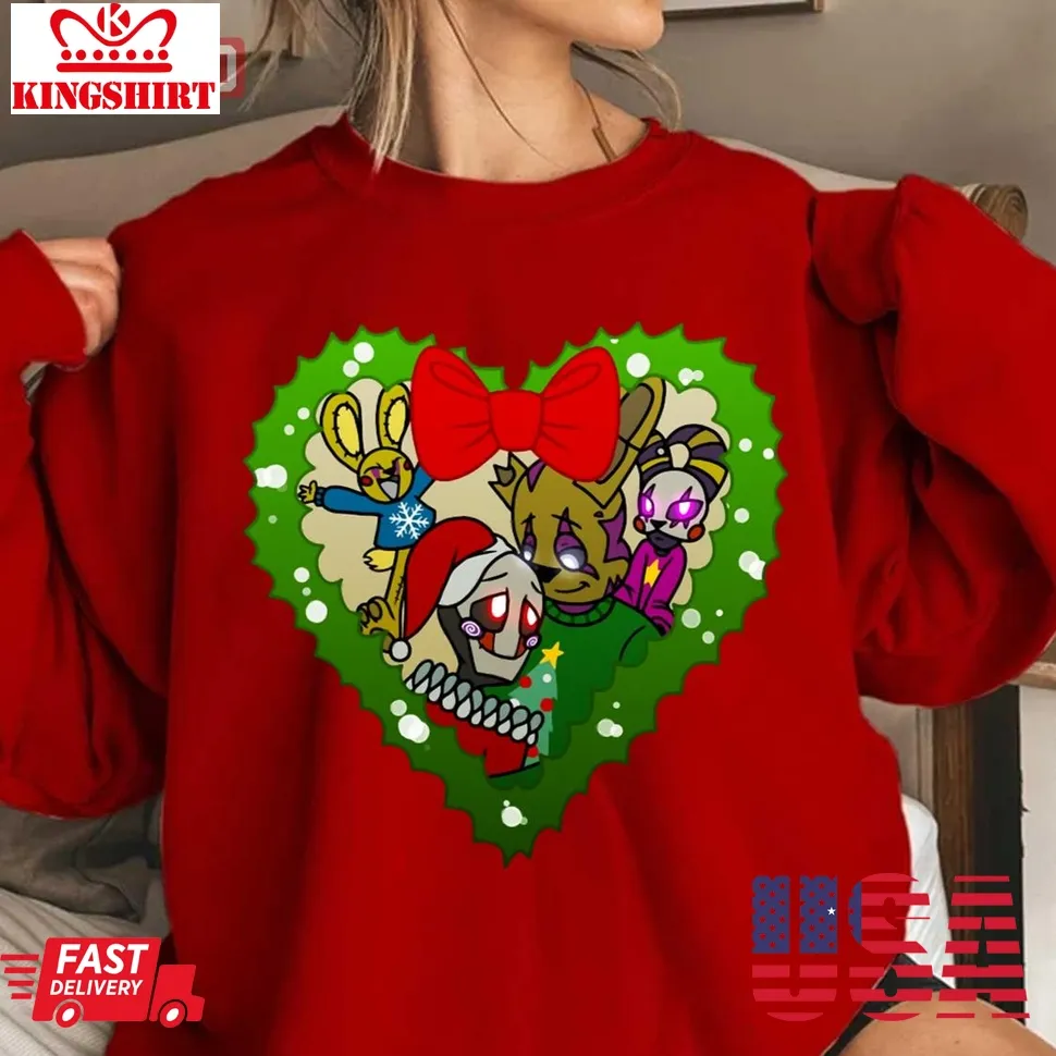 Christmas With Percy &038; Springtrap Unisex Sweatshirt Plus Size