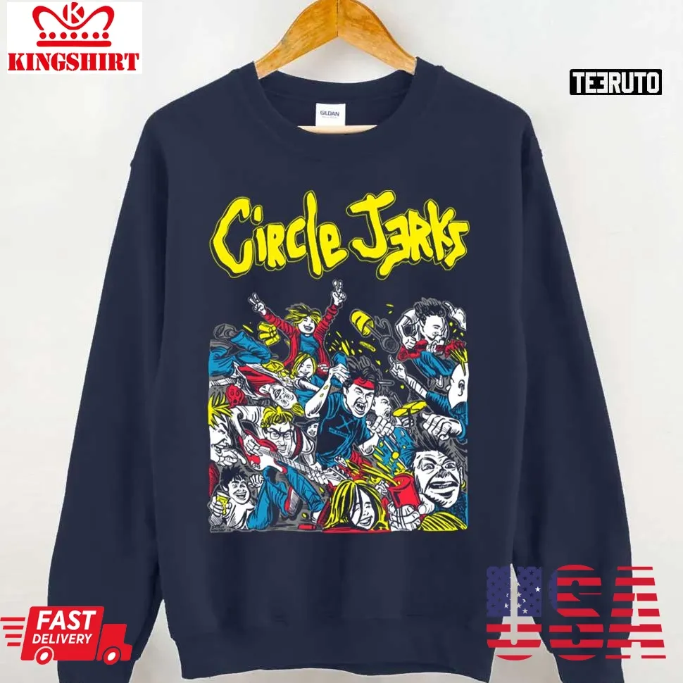 Circle Jerks Punk Rock Unisex Sweatshirt Plus Size