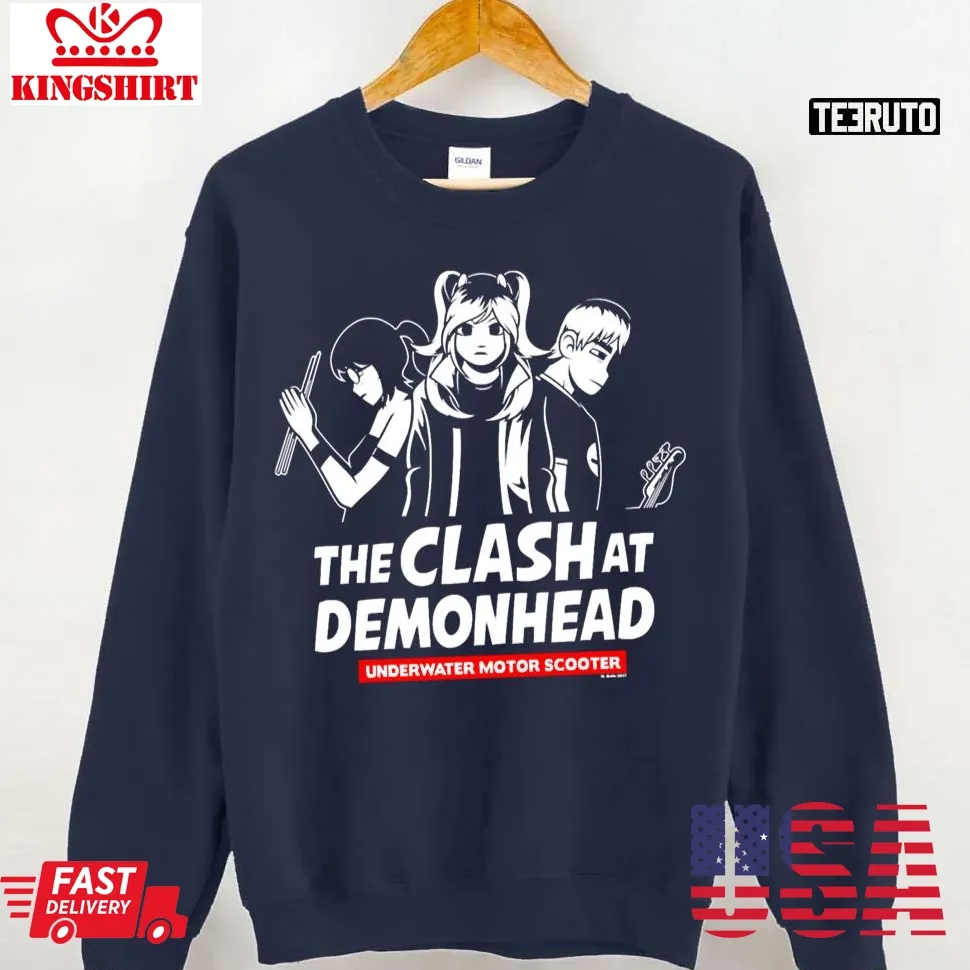 Clash At Demonhead Scott Pilgrim Unisex Sweatshirt Size up S to 4XL