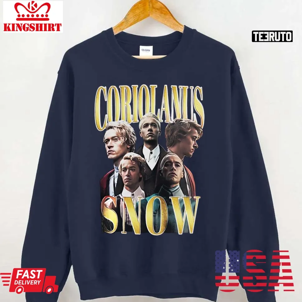 Coriolanus Snow Shirt Style Tom Blyth Shirt Vintage Unisex Sweatshirt Size up S to 4XL