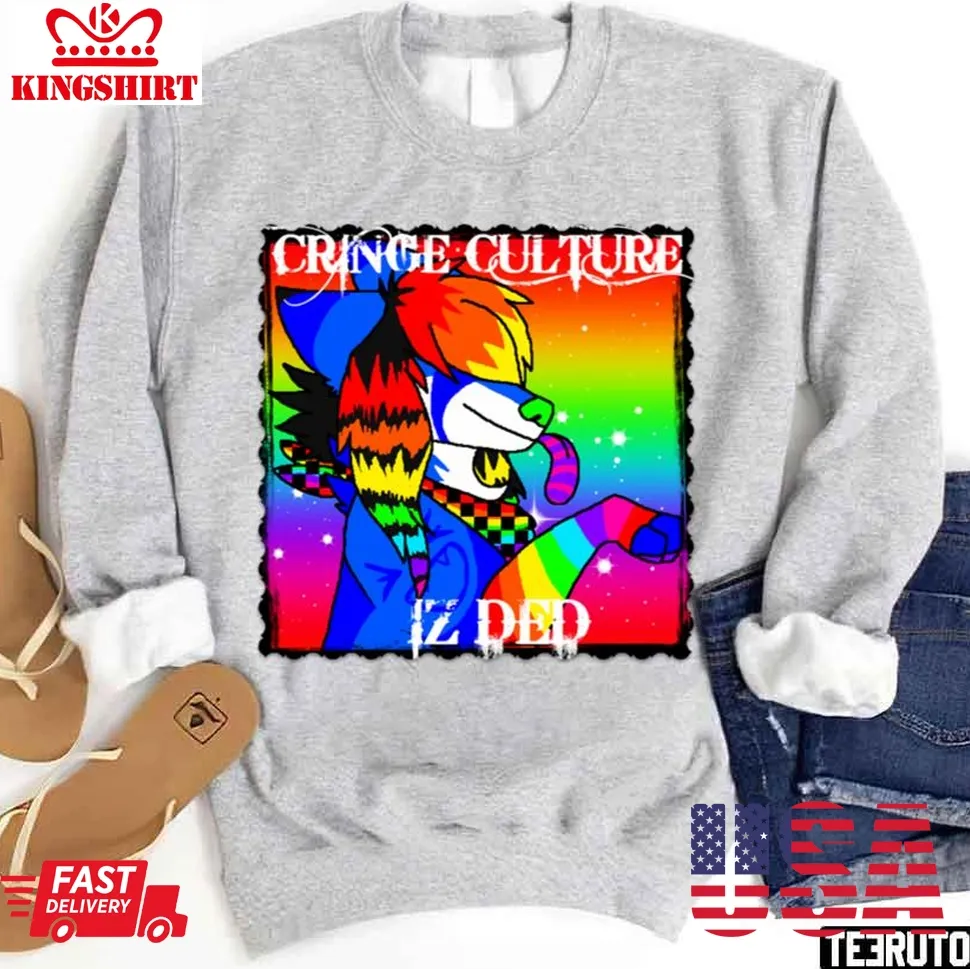 Cringe Culture Iz Ded Unisex Sweatshirt Size up S to 4XL