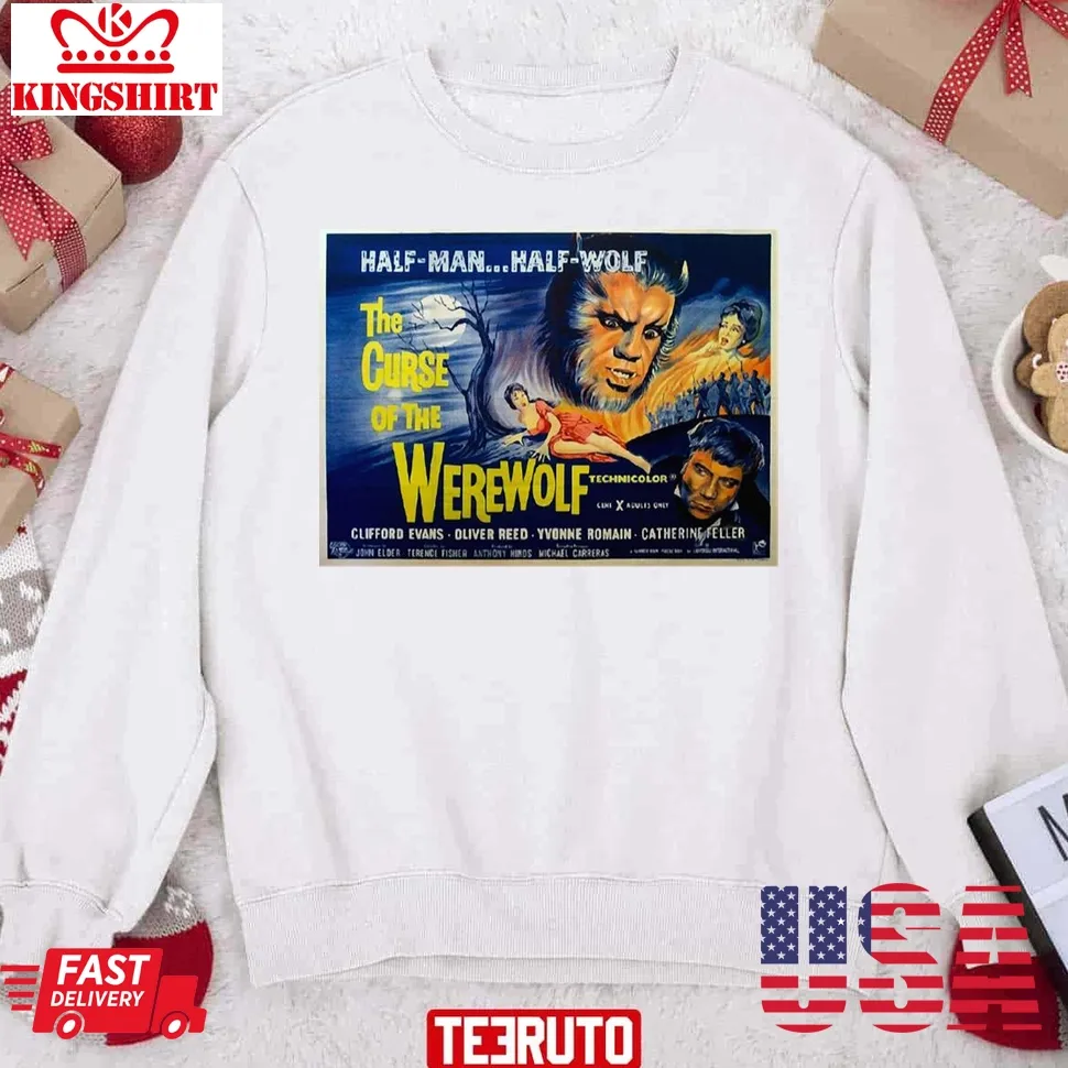 Curse Of The Werewolf Christmas Unisex Sweatshirt Plus Size