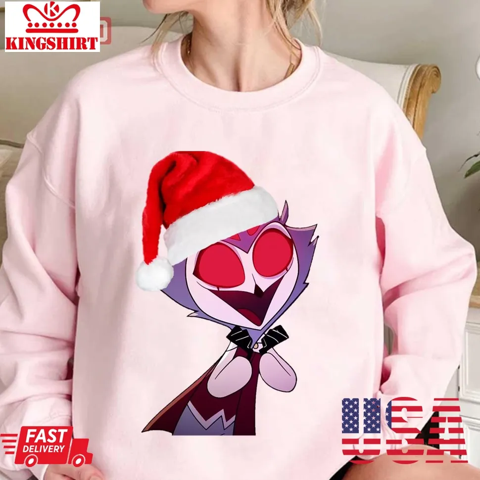 Cute Baby Stolas Christmas Hat Helluva Boss Unisex Sweatshirt Size up S to 4XL