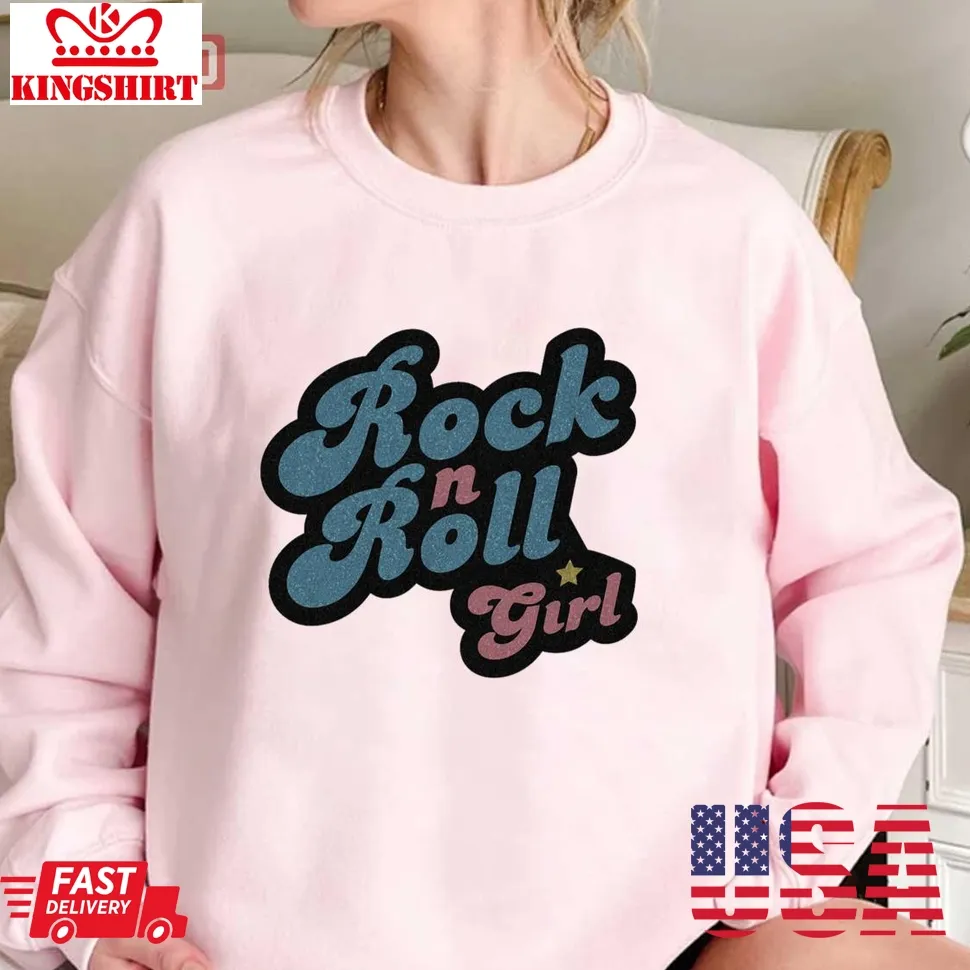 Darla Rock N Roll Girl Unisex Sweatshirt Plus Size