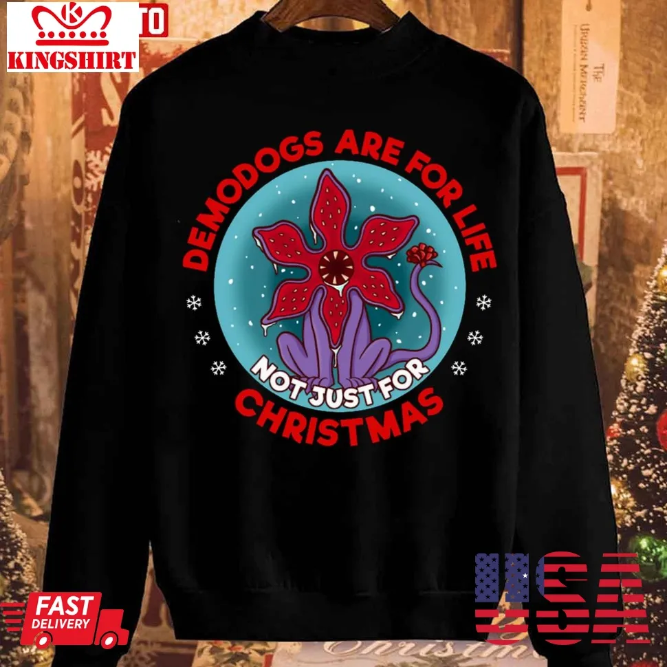 Vintage Demodogs T For Christmas Stranger Things Unisex Sweatshirt Size up S to 4XL
