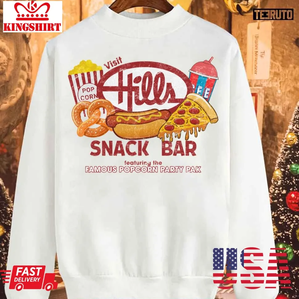 Top Distressed Hills Snack Bar Sweatshirt Plus Size