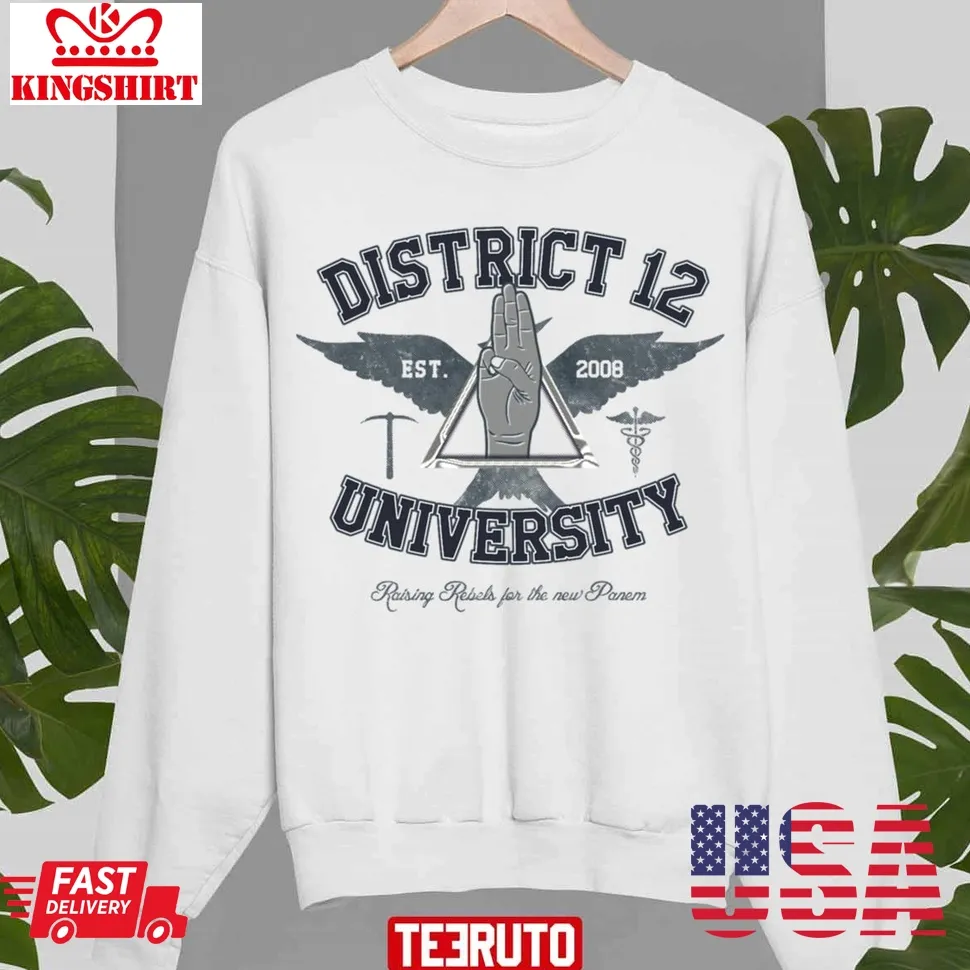 District 12 University Unisex Sweatshirt Size up S to 4XL