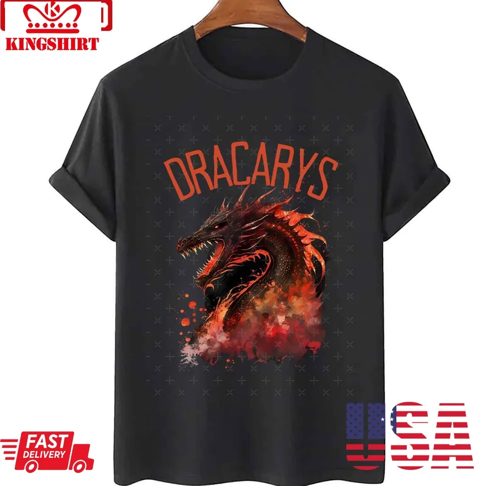 Dracarys Dragon Fire And Blood Fantasy Dragon Daenerys Targaryen Unisex Sweatshirt Size up S to 4XL