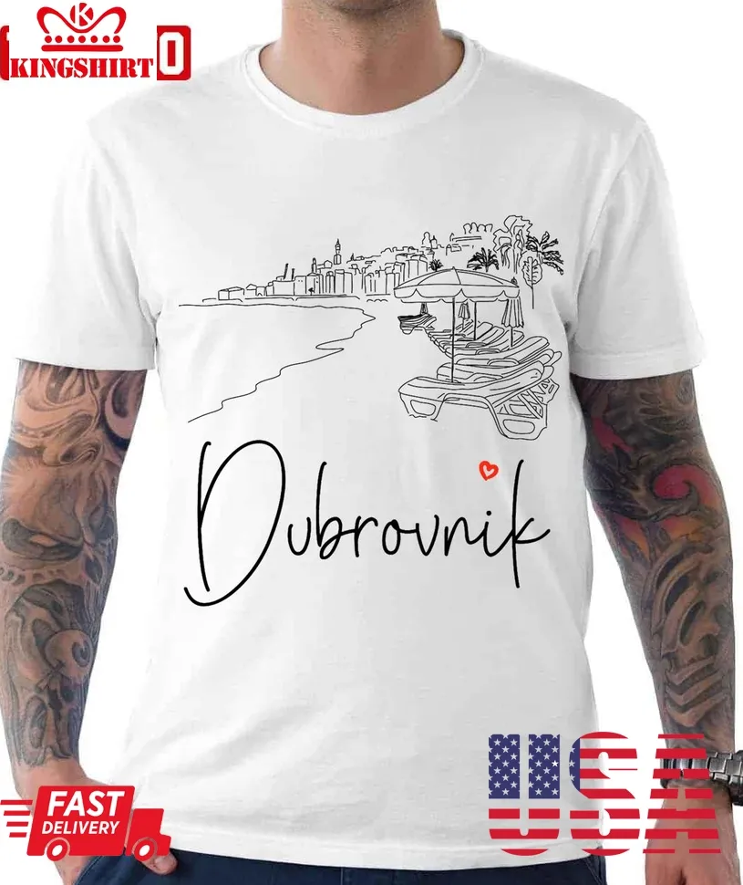Original Dubrovnik Animated Art Unisex T Shirt TShirt