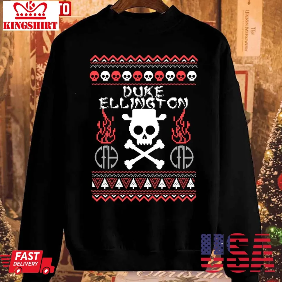 Duke Ellington Happy Christmas Unisex Sweatshirt Size up S to 4XL