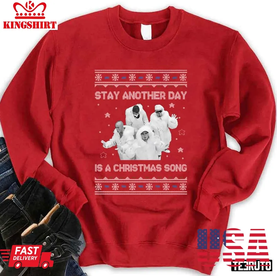 Romantic Style East 17 Stay Another Day Is A Christmas Song Unisex Sweatshirt Unisex Tshirt