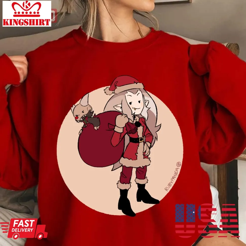 Awesome Eda And King Christmas Unisex Sweatshirt Size up S to 4XL