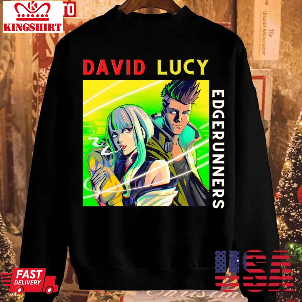 The cool Edgerunners Lucy And David Unisex Sweatshirt Unisex Tshirt