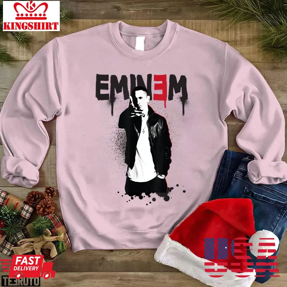 Eminem Sprayed Up Graphic Unisex Sweatshirt Size up S to 4XL