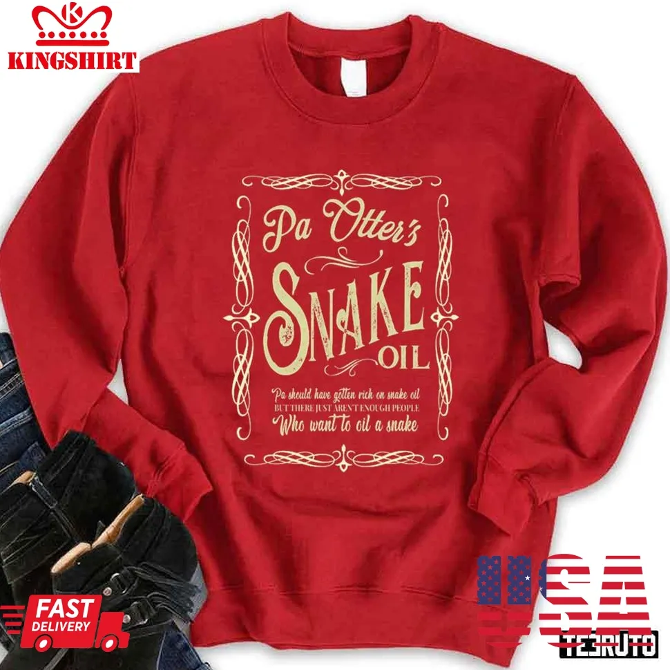 Vintage Emmet Otter Pa Otter's Snake Oil Unisex Sweatshirt Size up S to 4XL