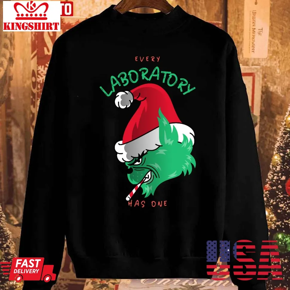 Top Every Lab Has A Grinch Christmas 2023 Unisex Sweatshirt Plus Size