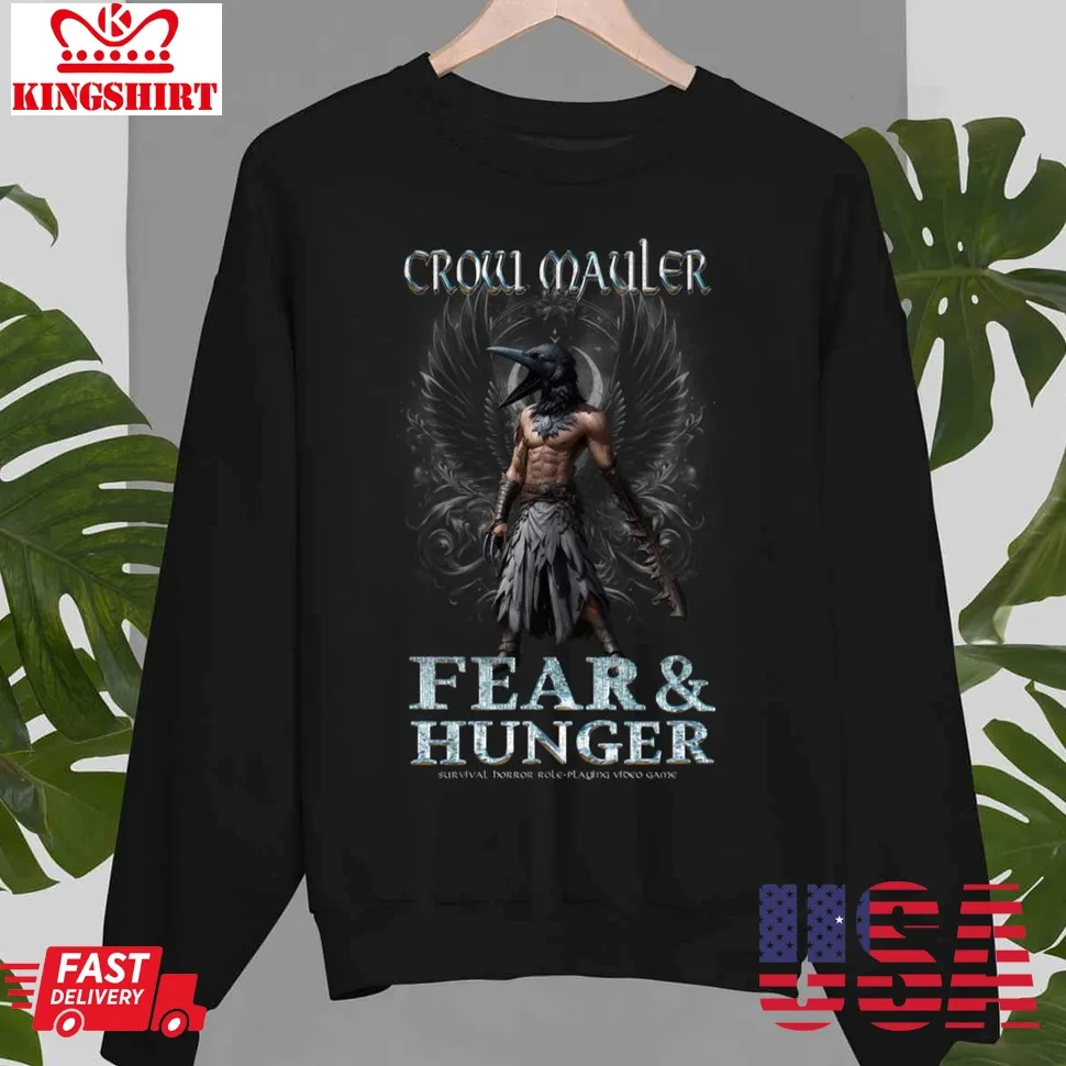 Fear And Hunger Crow Mauler Grunge Gameart Unisex Sweatshirt Plus Size