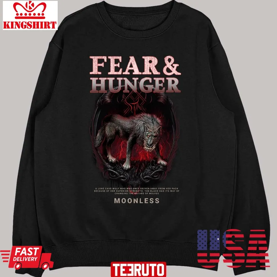 Fear And Hunger Termina Moonless Grunge Design Unisex Sweatshirt Size up S to 4XL