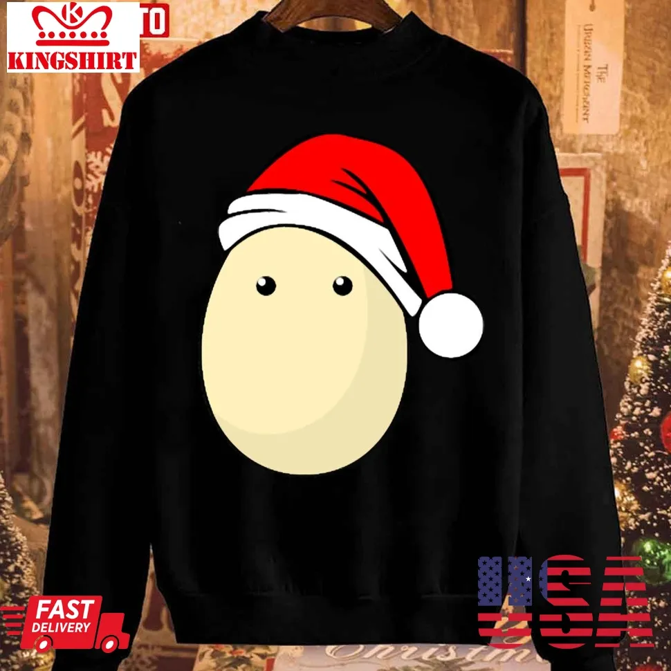 Vintage Festive Egg Christmas 2023 Unisex Sweatshirt Size up S to 4XL
