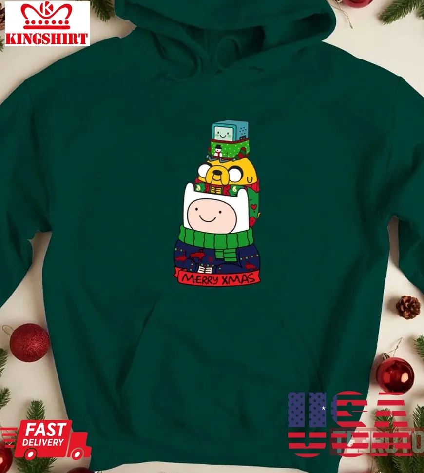 Love Shirt Finn Jake Bmo Xmas Christmas 2023 Unisex Sweatshirt Size up S to 4XL