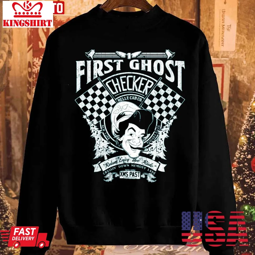 Oh First Ghost Cab Co Christmas Unisex Sweatshirt Size up S to 4XL