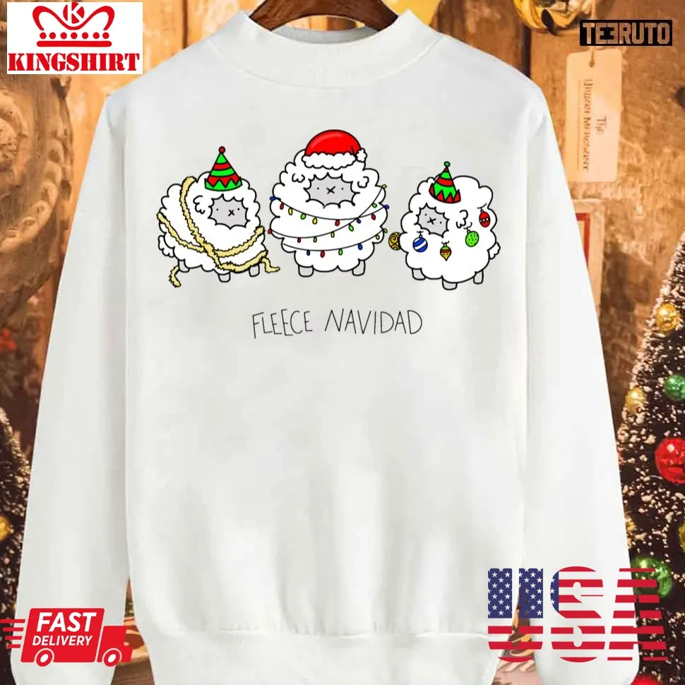 Vintage Fleece Navidad Sweatshirt Size up S to 4XL