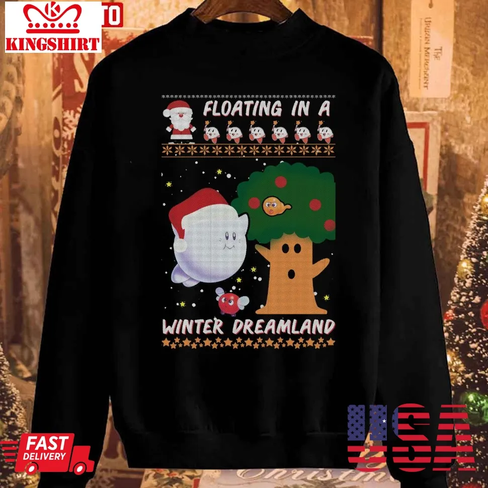 Oh Floating In A Winter Dreamland Funny Unisex Sweatshirt Size up S to 4XL