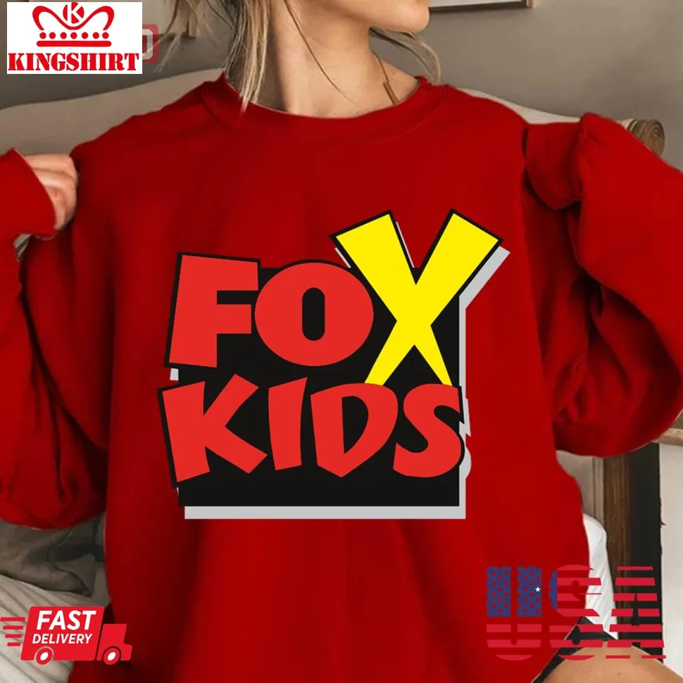 Top Fox Kids Cartoon Logo Unisex Sweatshirt Plus Size