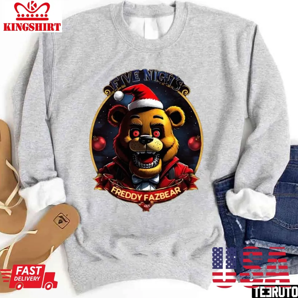 Freddy Fazbear Christmas Fnaf Unisex Sweatshirt Unisex Tshirt
