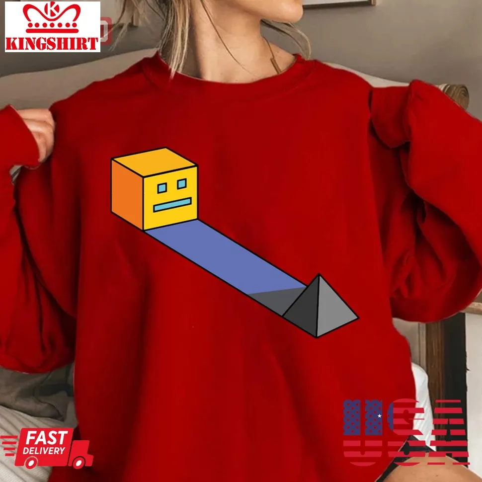 Geometry Dash Game Design Unisex Sweatshirt Plus Size