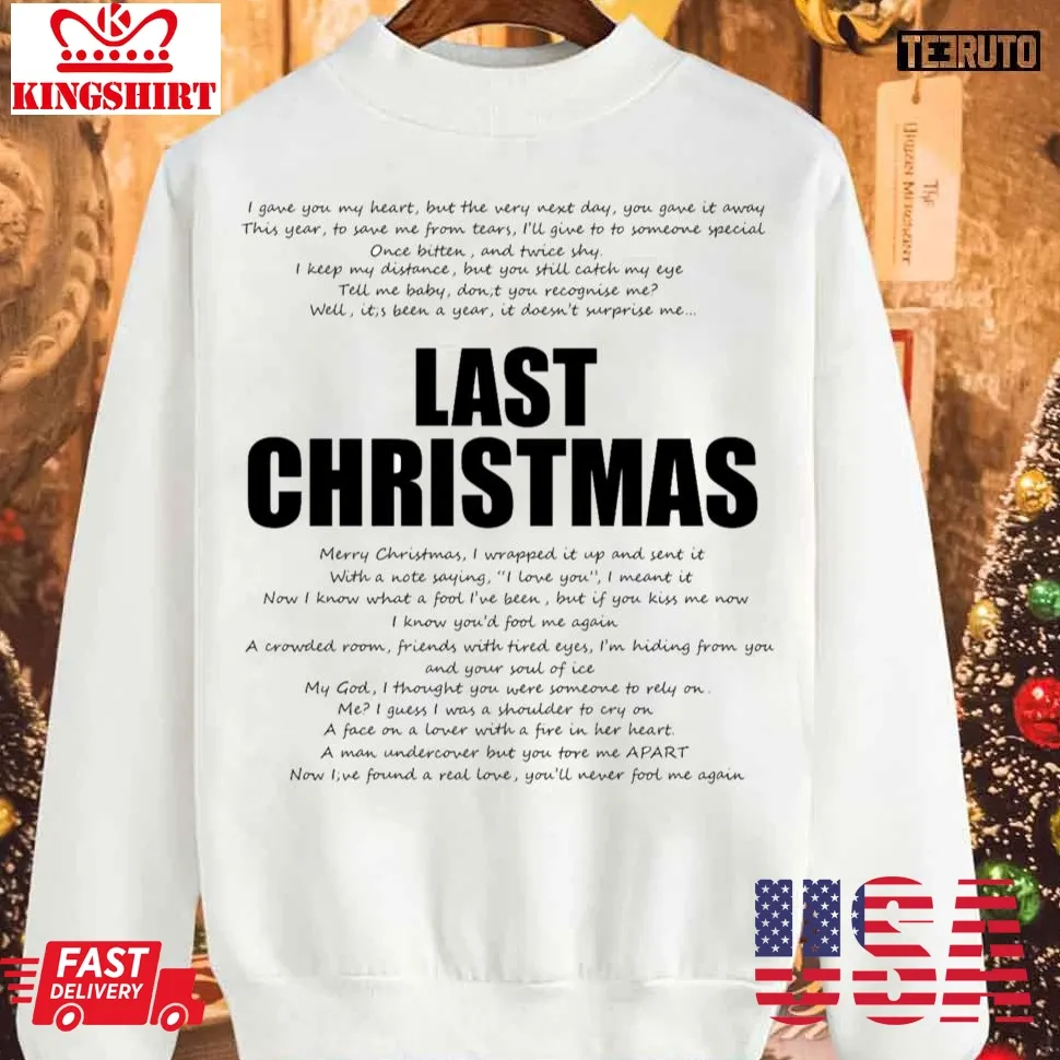 George Michael Last Christmas Sweatshirt Unisex Tshirt