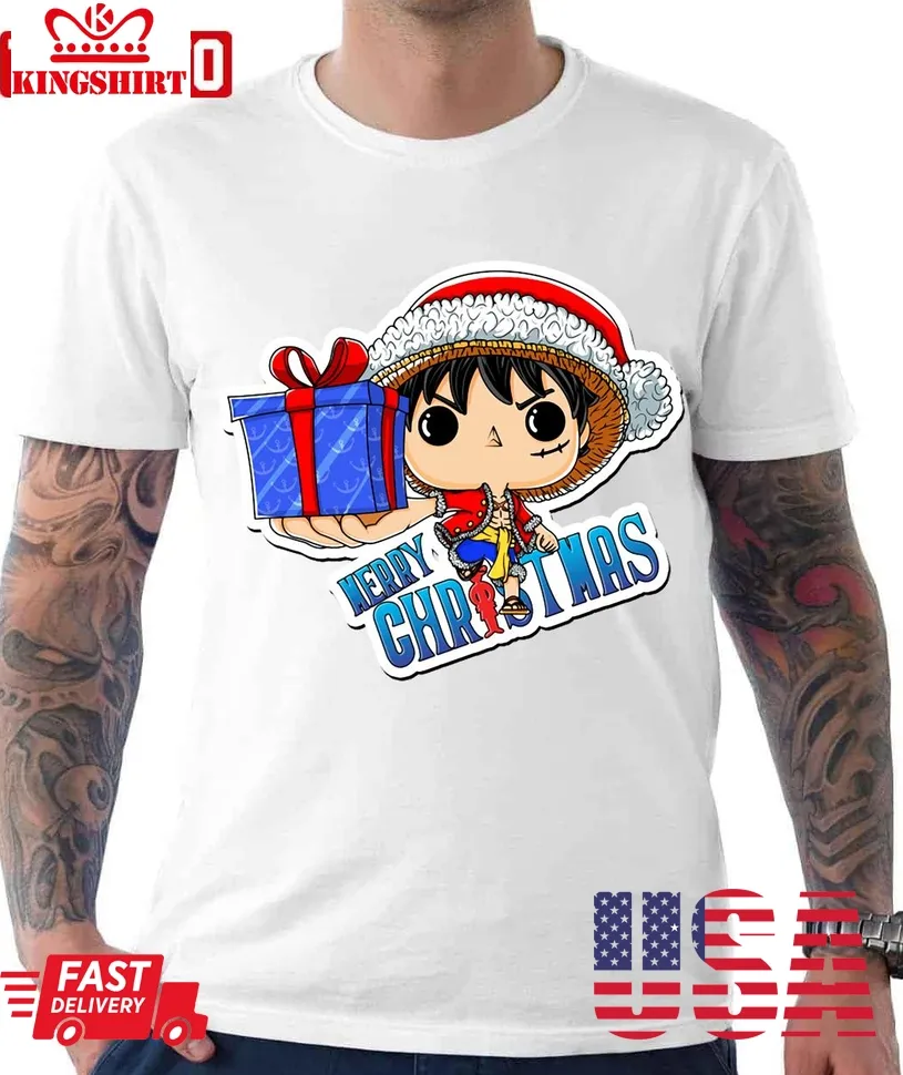 Going Merry Christmas Lego Luffy One Piece Unisex T Shirt TShirt