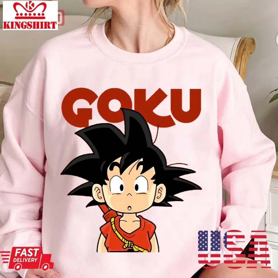 Goku Young Funny Anime Dragon Ball Unisex Sweatshirt Plus Size