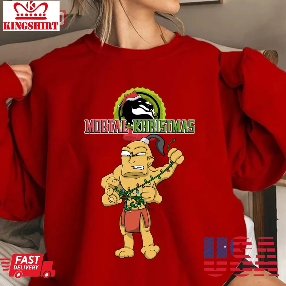 Goro Mortal Khristmas Mortal Kombat Christmas Unisex Sweatshirt Unisex Tshirt