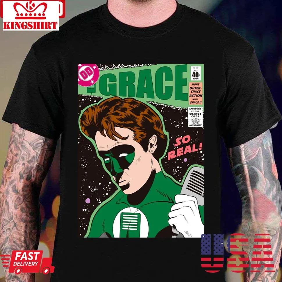 Grace So Real Super Hero Unisex T Shirt Size up S to 4XL