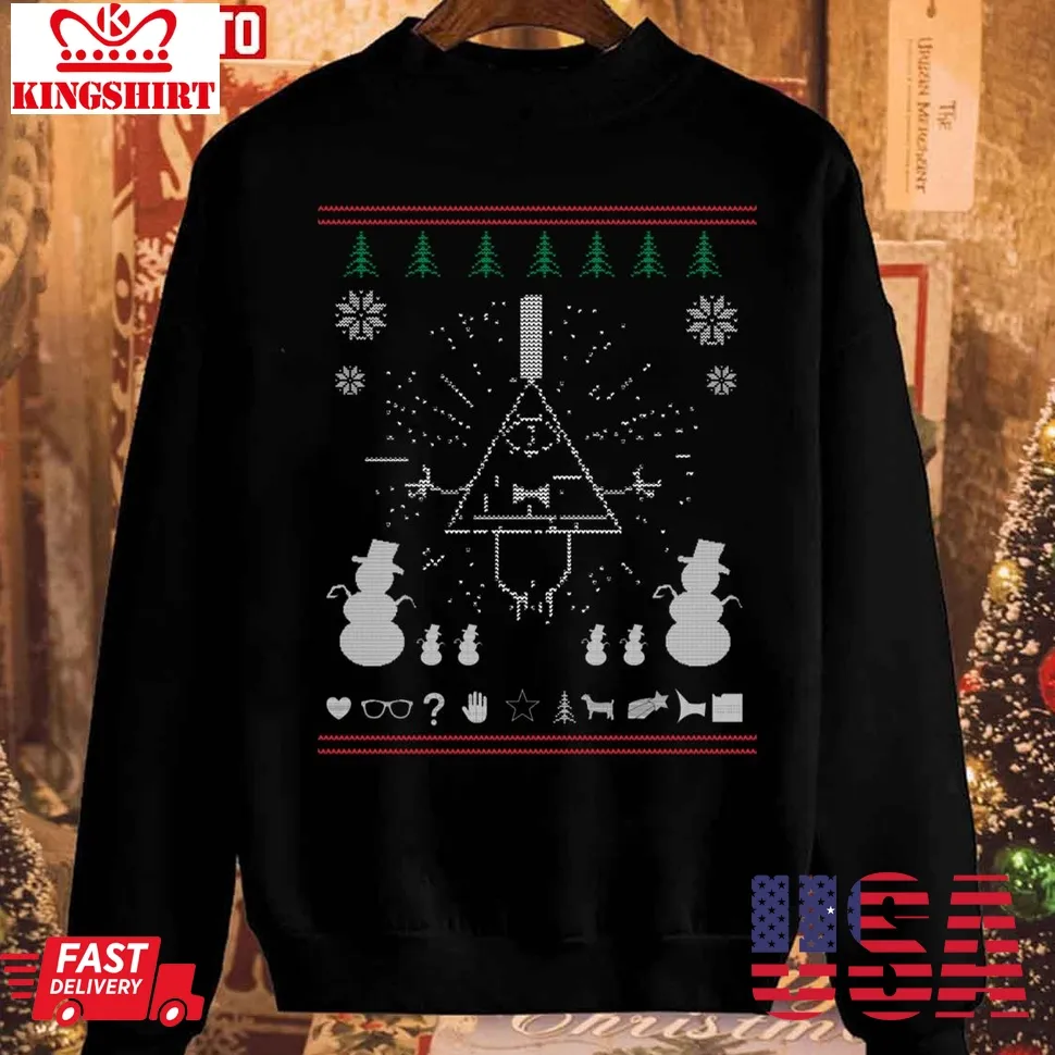 Gravity Falls Christmas Print Unisex Sweatshirt Unisex Tshirt