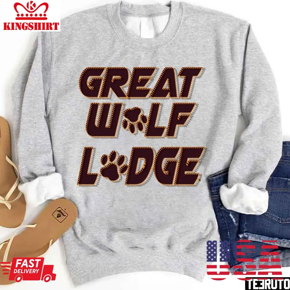 Great Wolf Lodge 2 Illustration Unisex Sweatshirt Size up S to 4XL