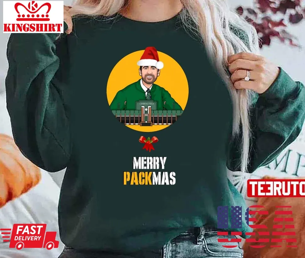 Green Bay Packers Aaron Rodgers Christmas Gb Green Bay Wisconsin Football Unisex Sweatshirt Plus Size