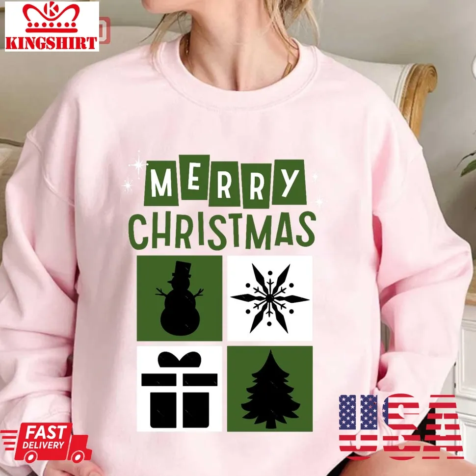 Green Xmas Christmas 2023 Unisex Sweatshirt Plus Size