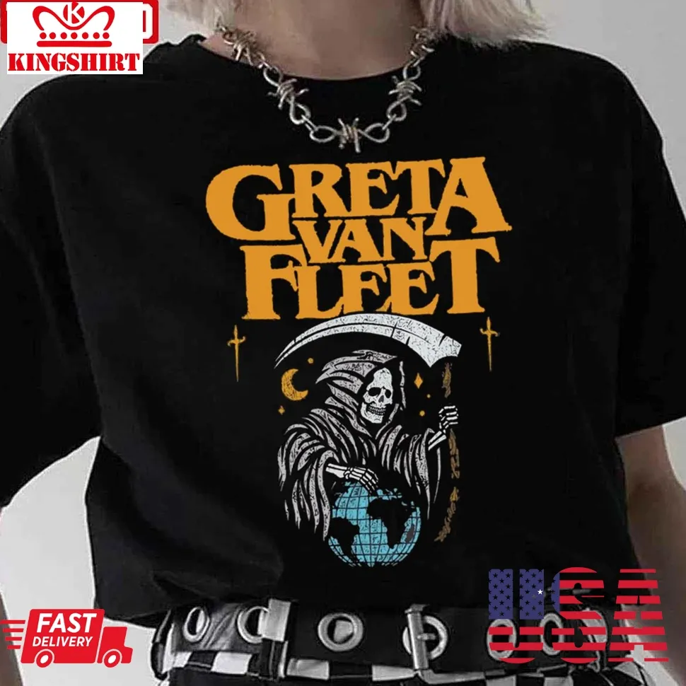 Greeta Van Fleet Retro Musical Band Boho Unisex T Shirt TShirt