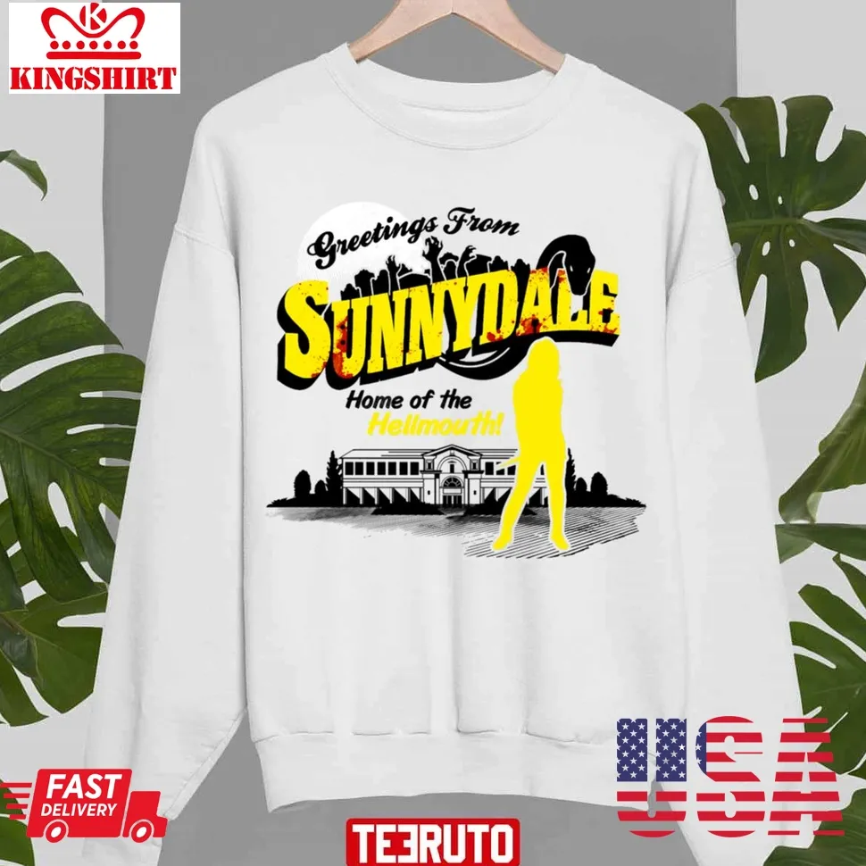 Greetings From Sunnydale Spike Buffy Unisex Sweatshirt Unisex Tshirt