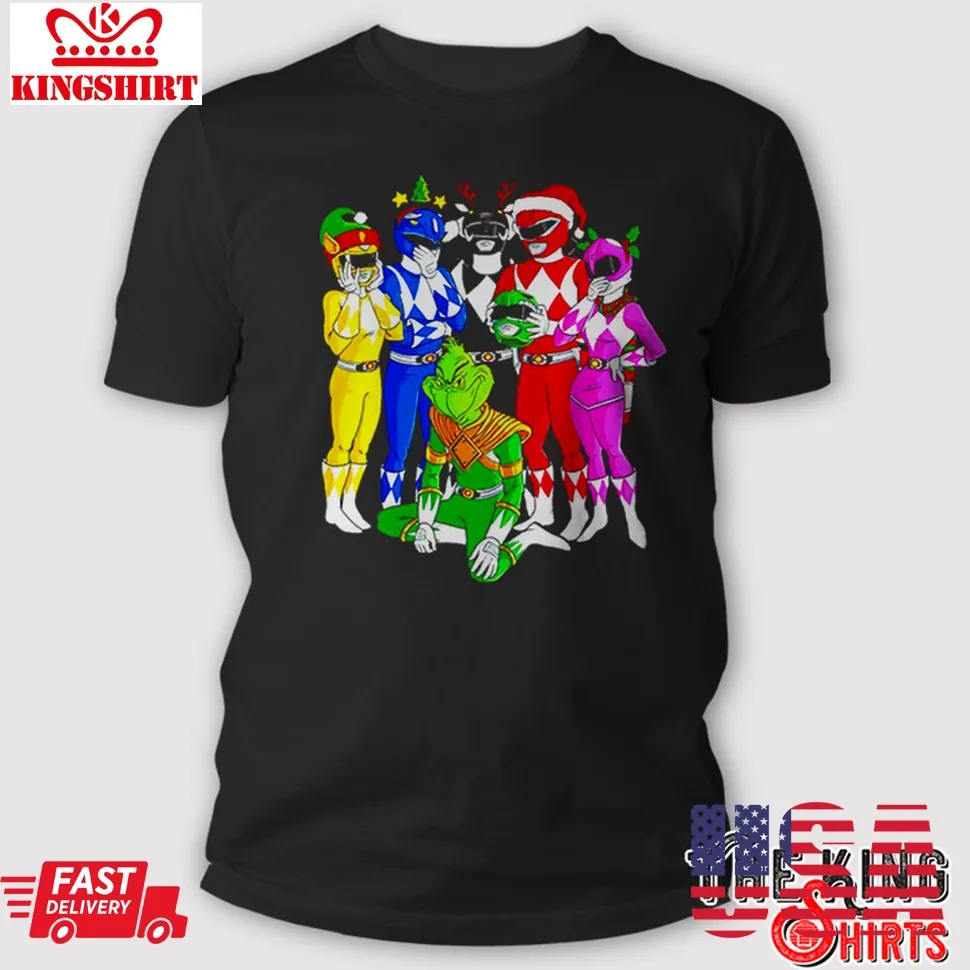 Grinch Rangers Christmas T Shirt Plus Size